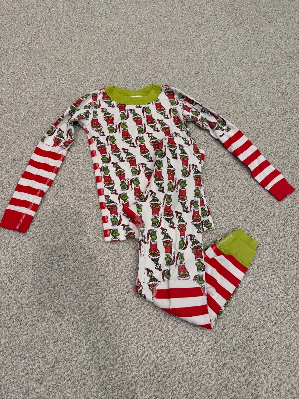 Hanna Andersson Grinch Pajamas Size 6-7